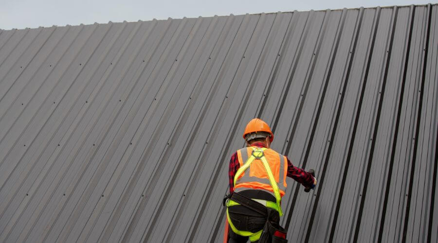 Professional metal roof installation services in Harvard, IL